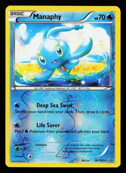 Manaphy 56/160 Reverse Holo Rare Primal Clash Pokemon Card - Image 1