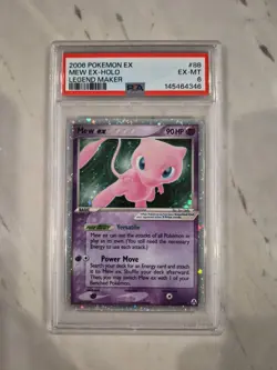 2006 POKEMON EX LEGEND MAKER #88 MEW EX-HOLO PSA 7 - Image 2