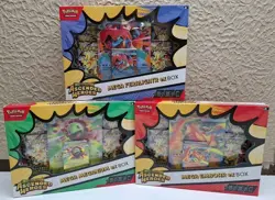 Pokemon Ascended Heroes Set of 3 Mega EX Boxes (Meganium, Emboar, Feraligatr) - Image 1