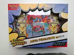 Pokemon Ascended Heroes Set of 3 Mega EX Boxes (Meganium, Emboar, Feraligatr) - Image 4