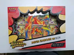 Pokemon Ascended Heroes Set of 3 Mega EX Boxes (Meganium, Emboar, Feraligatr) - Image 5