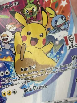 LP Pikachu 016/S-P | Pokemon KFC Stamped Promo Indonesian [US Seller] - Image 4