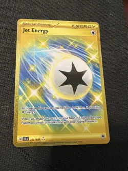 Jet Energy 252/191 Secret Gold Full Art Rare Pokemon Surging Sparks SV8 - Image 1