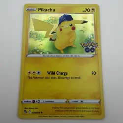 Pokemon TCG Pikachu 028/078 Pokemon GO Holo Rare NM - Image 1