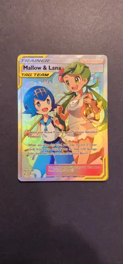 Pokemon Company Mallow & Lana 231/236 Cosmic Eclipse 2019 Holo UR EN Full Art - Image 1