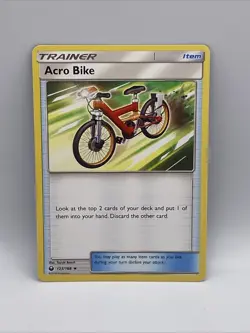 Acro Bike 123/168 : Uncommon Pokemon Card : SM07: Celestial Storm - Image 1