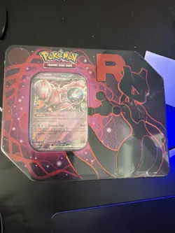 Pokemon Team Rocket Mewtwo EX Tin SEALED **FAST SHIP** - Image 1