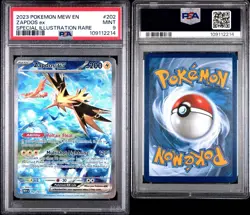 2023 POKEMON MEW EN-151 #202 ZAPDOS EX SPECIAL ILLUSTRATION RARE - Image 3