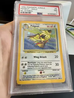 1999 POKEMON JUNGLE NO SYMBOL #8 PIDGEOT-HOLO PSA 7 - Image 1
