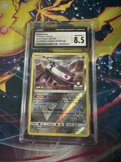 Magnezone 83/156 2nd Place Reverse Holo Sun & Moon Pokemon League Promo CGC 8.5 - Image 1