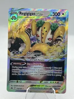 Pokemon TCG Regigigas VSTAR Crown Zenith 114/159 Holo Ultra Rare - Image 1