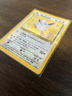 Pokemon TCG Wigglytuff 019/130 Base Set 2 Holo *SWIRL* MP - Image 2
