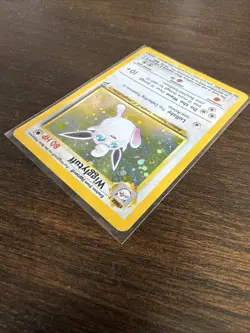 Pokemon TCG Wigglytuff 019/130 Base Set 2 Holo *SWIRL* MP - Image 4