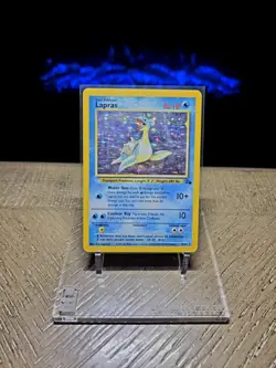 Vintage Pokemon WoTC 1999 Fossil Set Lapras Holo RARE 10/62 LP!!! - Image 3