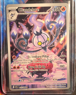 Pokemon Chandelure 103/086 Sv: White Flare Holo Illustration Rare 150 HP EN - Image 1