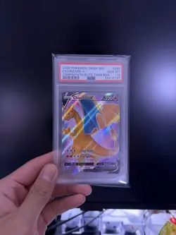 PSA 10 - 2020 POKEMON SWSH BLACK STAR PROMO #050 CHARIZARD V Champions Path - Image 1