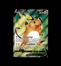 Raichu V 158/172 Ultra Rare Brilliant Stars Pokemon Near Mint - Image 1