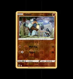 Golett 082/172 Common Brilliant Stars Pokemon Reverse Holo Near Mint - Image 1