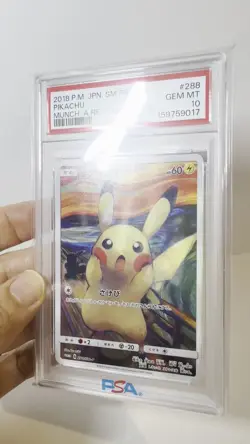 Full-Art Pikachu Pokemon 2018 Munch Retrospective Promo Japanese 288/SM-P PSA 10 - Image 2