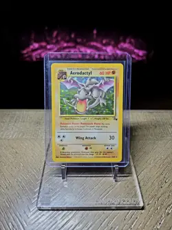 Vintage Pokemon WoTC 1999 Fossil Set Aerodactyl Holo RARE 1/62 LP!!! - Image 1