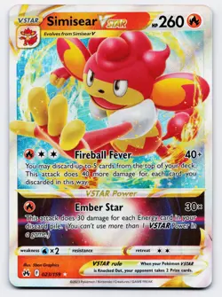 Simisear VSTAR [023/159] SWSH: Crown Zenith Ultra Rare [Pokemon Card English] - Image 1