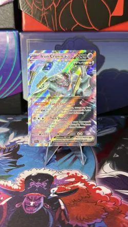 Pokemon TCG Iron Crown ex 081/162 Ultra Rare S&V Temporal Forces English Card NM - Image 1