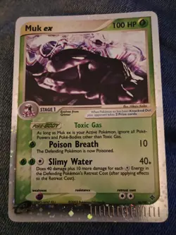 2003 Pokemon Muk Ex 96/97 Holo Card Dragon Rare Foil English TCG - Image 1