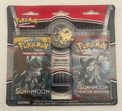 Pokemon Sun And Moon Base & Crimson Invasion 2 Pack Blister W Enamel Pin - Image 1