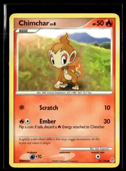 Chimchar 76/130 Diamond & Pearl Common Pokemon - Image 1