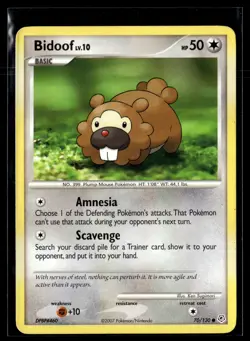 Bidoof 70/130 Diamond & Pearl Common Pokemon - Image 1