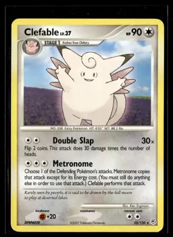 Clefable 22/130 Diamond & Pearl Rare Pokemon - Image 1