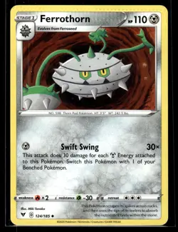 Ferrothorn 124/185 Vivid Voltage Uncommon Pokemon CRIMPED ERROR - Image 1