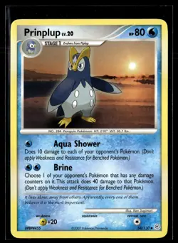 Prinplup 58/130 Diamond & Pearl Uncommon Pokemon - Image 1