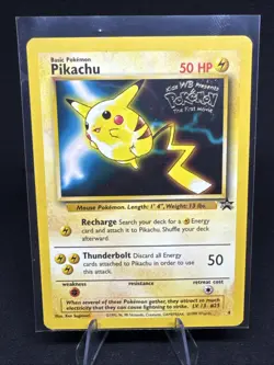 Pikachu - Black Star WB First Movie Promo #4 - Pokemon TCG (Vintage WOTC) - NM - Image 1