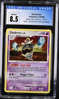 Pokemon Dusknoir DP33 Diamond and Pearl Holo CGC 8.5 - Image 1