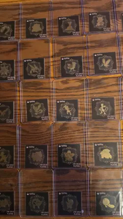 Pokemon Korean Striking Candy 24k Gold Plated Stickers 50 Piece Full Set w Mew - Image 4