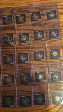 Pokemon Korean Striking Candy 24k Gold Plated Stickers 50 Piece Full Set w Mew - Image 5