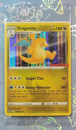 SEALED Pokemon Dragonite 131/195 Silver Tempest GameStop Stamped Holo Rare Promo - Image 1