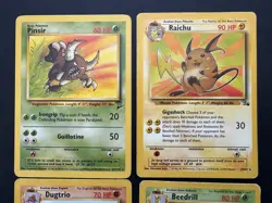 Pokemon TCG Lot of 4 Vintage WOTC Rare Non Holo HP - Image 2