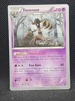 2014 Pokemon World Championships Trevenant XY Base Set Card 55/146 Mod Play - Image 1