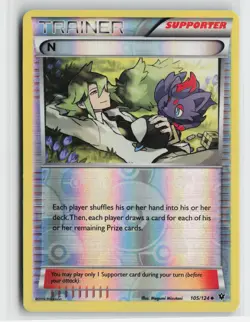 N 105/124 Uncommon Fates Collide Pokemon Reverse Holo Near Mint - Image 1