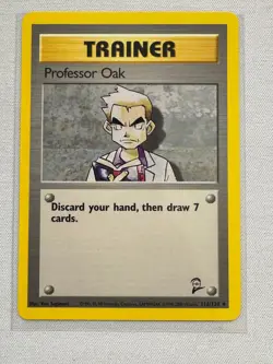Professor Oak 116/130 Uncommon Base Set 2 Pokemon Near Mint - Image 1