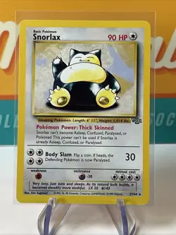 Snorlax #27 Rare Pokemon TCG 1999 WoTC Jungle Unlimited LP Lightly Played - Image 3