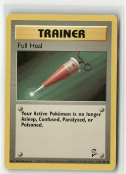 Full Heal 111/130 UC Base Set 2 NM Pokemon - Image 1