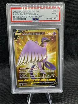 Pokemon Galarian Articuno V (Secret) 181/172 Swsh09: Brilliant Stars Holo PSA 9 - Image 1