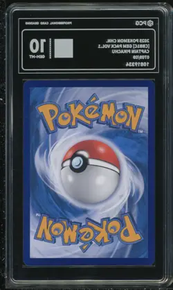 Pokemon PCG 10 GEM-MT Captain's Pikachu AR 2025 07 09/09 Gem Pack Vol.1 S.CHN - Image 2