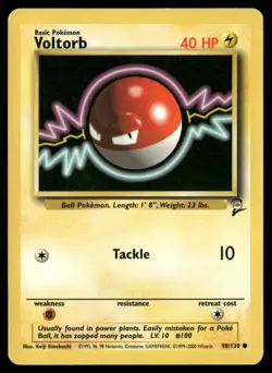 Voltorb 98/130 Common Base Set 2 Pokemon Near Mint - Image 1