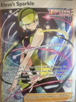 Pokemon TCG Tulip Paradox Rift Trainer Holo Ultra Rare Elesa's Sparkle Full Art - Image 2
