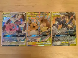 Pokemon TCG Tag Team GX Lot NM Mega Lopnny Jigglypuff, Raichu, Lucario Melmetal - Image 1