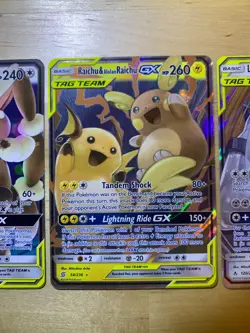 Pokemon TCG Tag Team GX Lot NM Mega Lopnny Jigglypuff, Raichu, Lucario Melmetal - Image 4